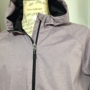 32 Degrees Cool Windbreaker Womens XL Purple Heather Hooded Jacket Lightweight